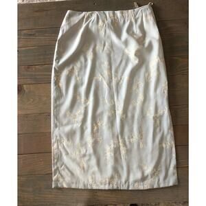 SO-EN vintage baby blue lined knee length pencil skirt women's size XL NEW